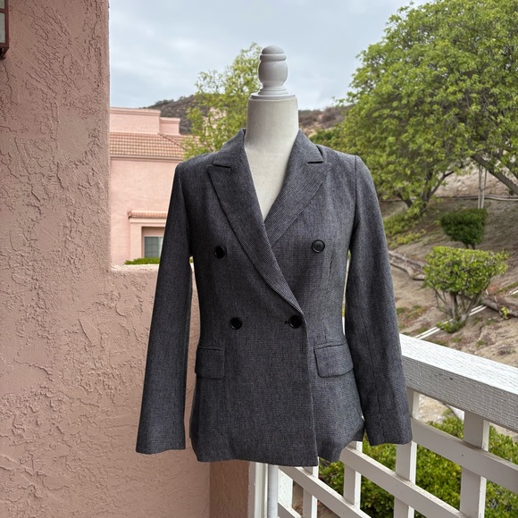 Max Mara Women’s Size 2 Woven Wool Blazer Jacket Academia Career Wear Preppy - Picture 12 of 14